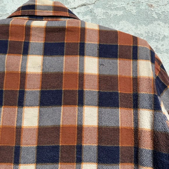 Vintage 70s 80s BAR-M RANCHER pearl snap quilted flannel - Picture 5 of 8